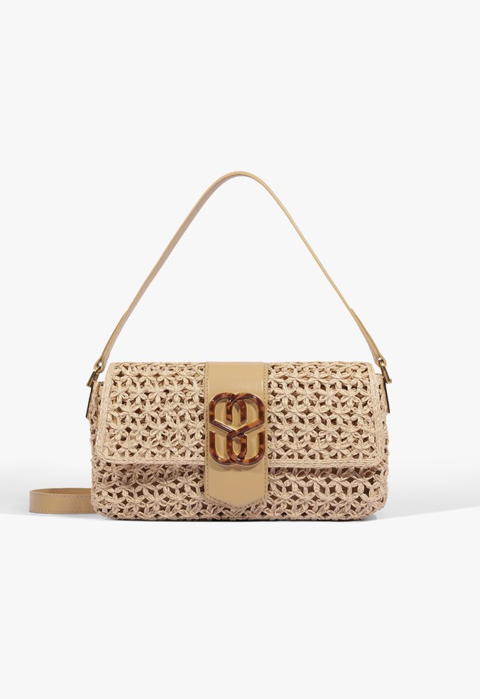 Bolsa Shoulder Paradise Média Ráfia