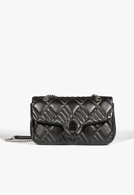 Bolsa Shoulder Perry Grande Couro Preta