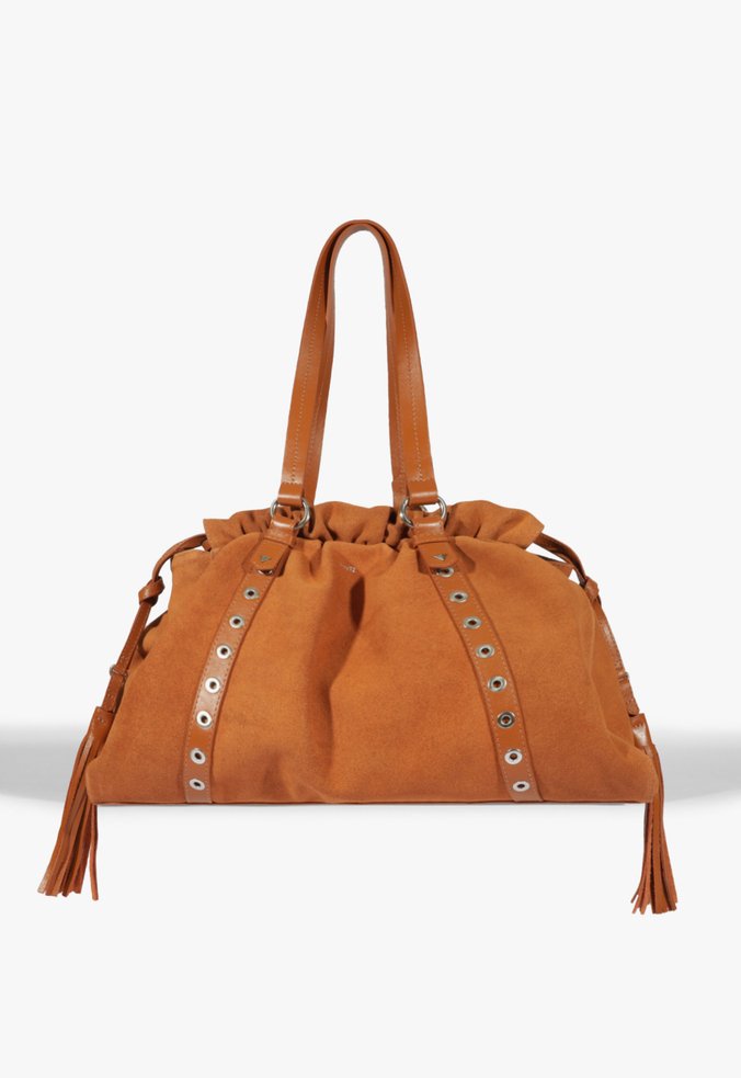 Bolsa Maxi Tote Impact Camurça Marrom