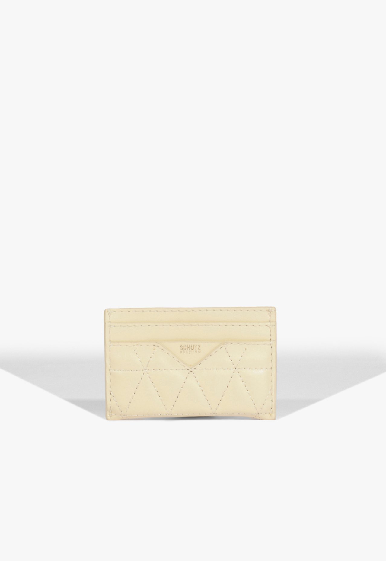 Porta Cartões Couro Matelassê Off White | Schutz