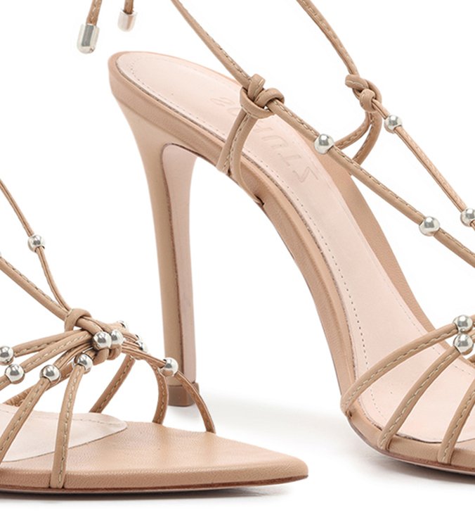 Sandália Strings Lace-Up Glam Honey Sandália Strings Lace-Up Glam Honey