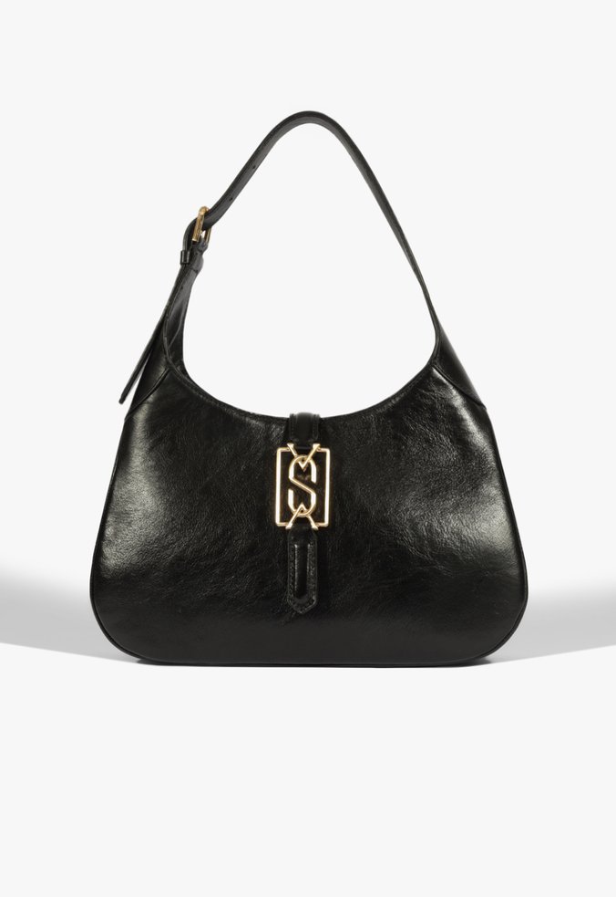 Bolsa Hobo Hobo Camille Grande Couro Preta