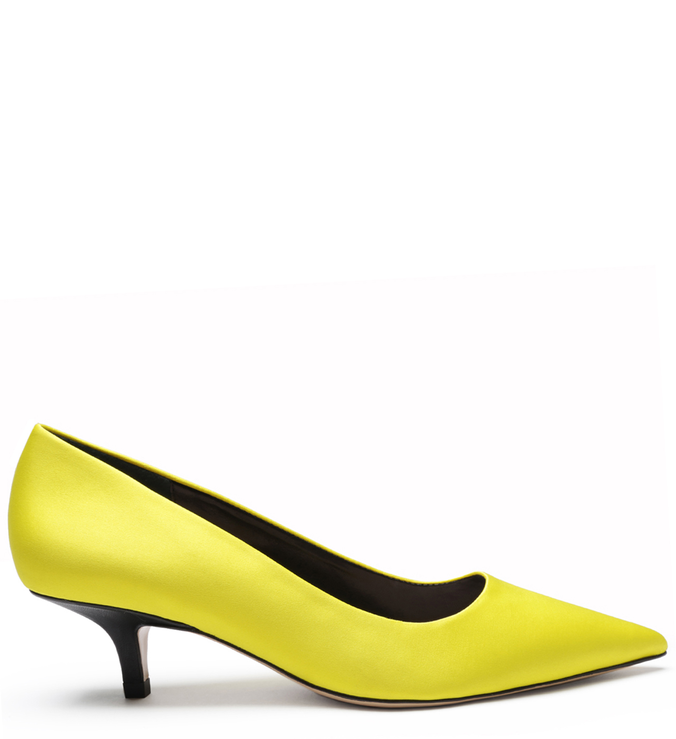 SCARPIN SPECIAL ITALIAN KITTEN HEEL YELLOW SCARPIN SPECIAL ITALIAN KITTEN HEEL YELLOW