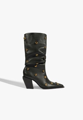 Bota Tulsa Studs Couro Preta