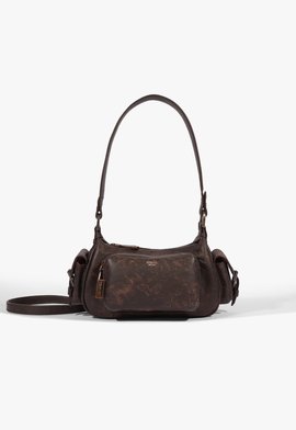 Bolsa Hobo Eddie Média Couro Marrom