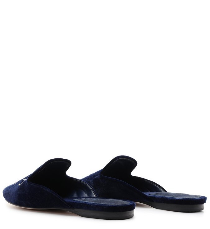 Homewear Flat Mule Sofi Velvet Sailfish Homewear Flat Mule Sofi Velvet Sailfish