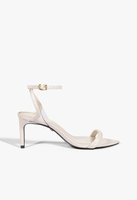 Sandália Skye Leaf Mid Couro Off White