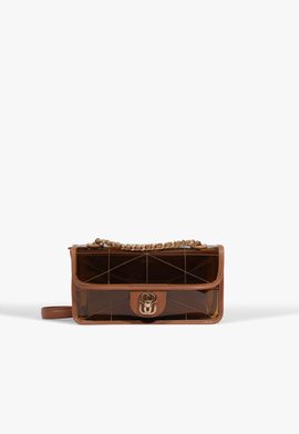 Bolsa Tiracolo Shoulder Halo Pequena Marrom