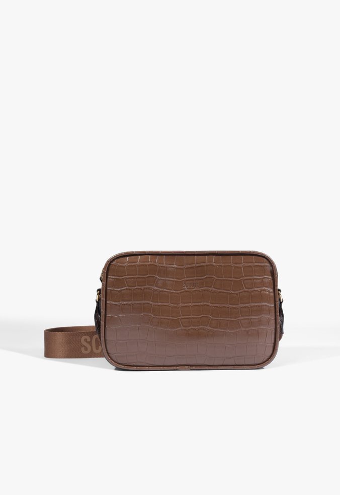 Bolsa Tiracolo Camera Bag Maely Wild Pequena Marrom