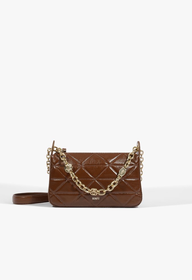 Bolsa Tiracolo Jasper Pequena Couro Marrom