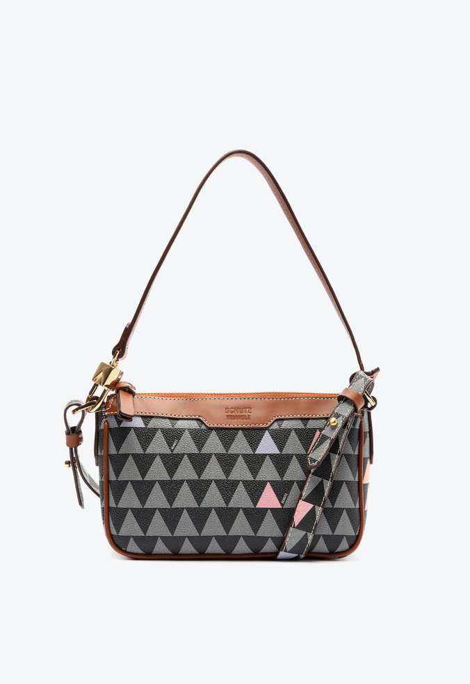 Bolsa Tiracolo Pequena Emmy Triangle Preta
