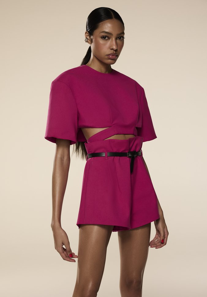 Blusa satin rosa cheap