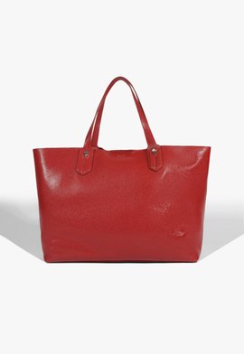 Bolsa Shopping Couro Betsy Vermelha