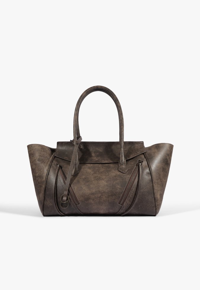 Vista 3 Bolsa Tote Stella Grande Couro Schutz Marrom Marrom