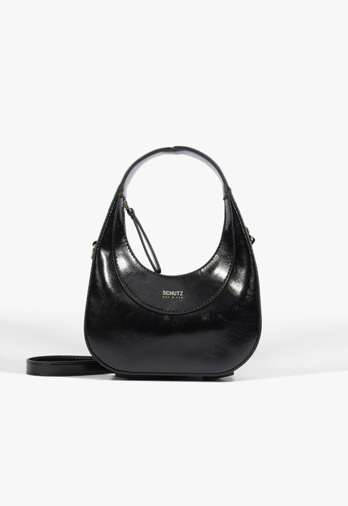 Bolsa Tiracolo Mini Hobo Lenu Pequena Preta