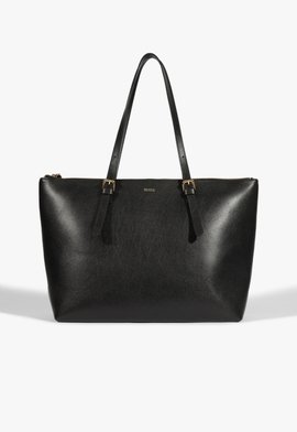 Bolsa Shopping Grande Sara Couro Preta