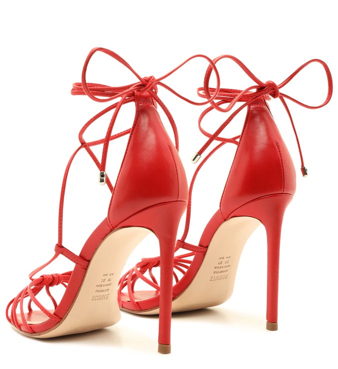 Sandália Strings Lace-Up Red Sandália Strings Lace-Up Red