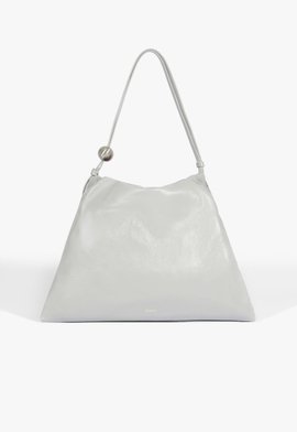 Maxi Bag Lessie Couro Cinza