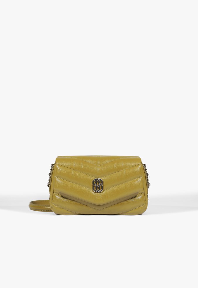 Bolsa Tiracolo Mini Icon Elara Couro Verde