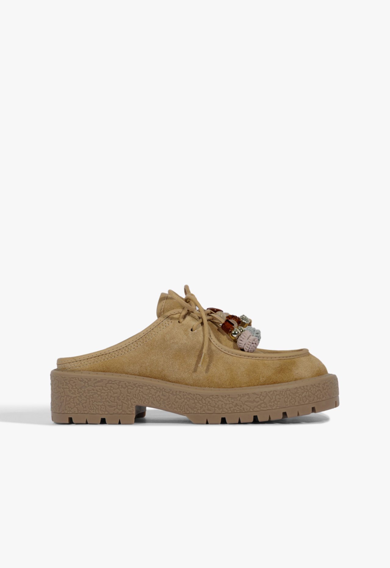 Mocassim Tratorado Mule Andrea Camurça Marrom Claro | Schutz