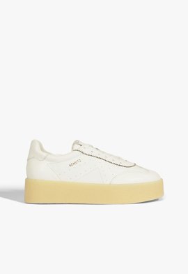 Tênis Flatform Couro Branco