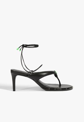 Sandália Athalia Couro Preta