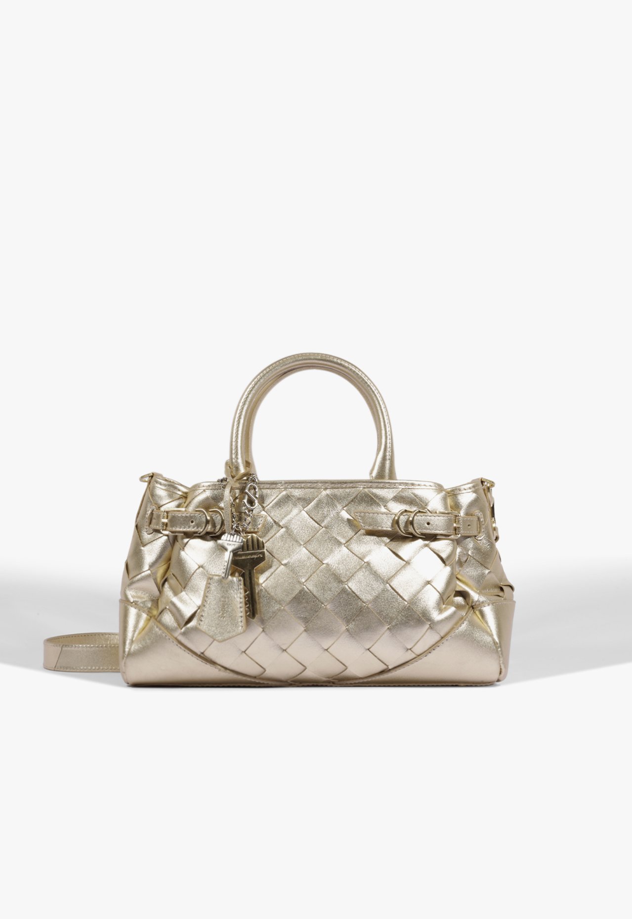 Vista 2 Bolsa Tote Média Heaven Tresse Dourada | Schutz Schutz BR Dourado Schutz BR Dourado