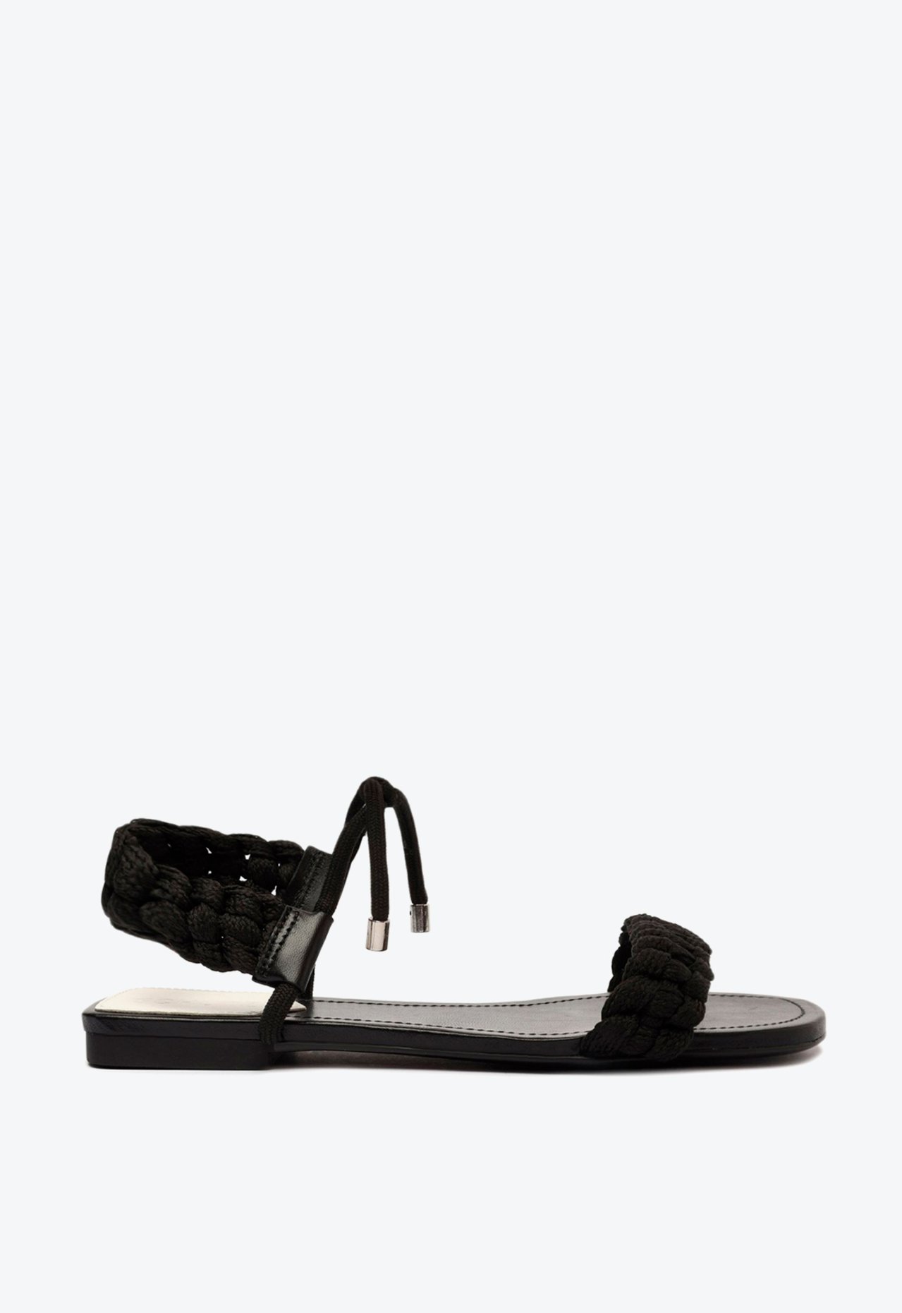 Sandália Rasteira Quadrada Blair Preta | Schutz