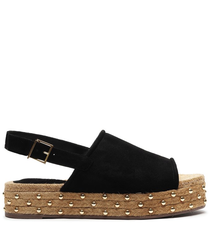 Flatform Nobuck Studs Black Flatform Nobuck Studs Black