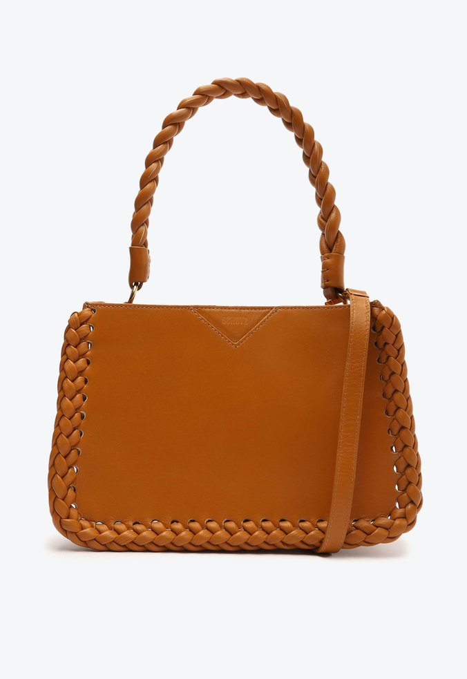 Bolsa Tiracolo Alisha Couro Caramelo