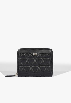 Carteira Pequena Couro Matelassê Preta