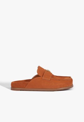 Clog Marrom Camurça