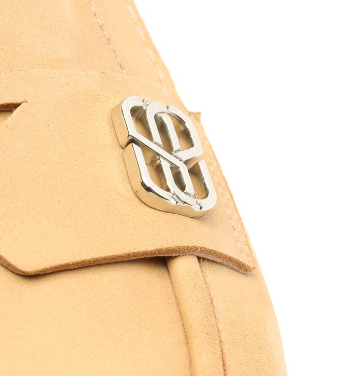 Sapato Mocassim Nobuck Creme Sapato Mocassim Nobuck Creme