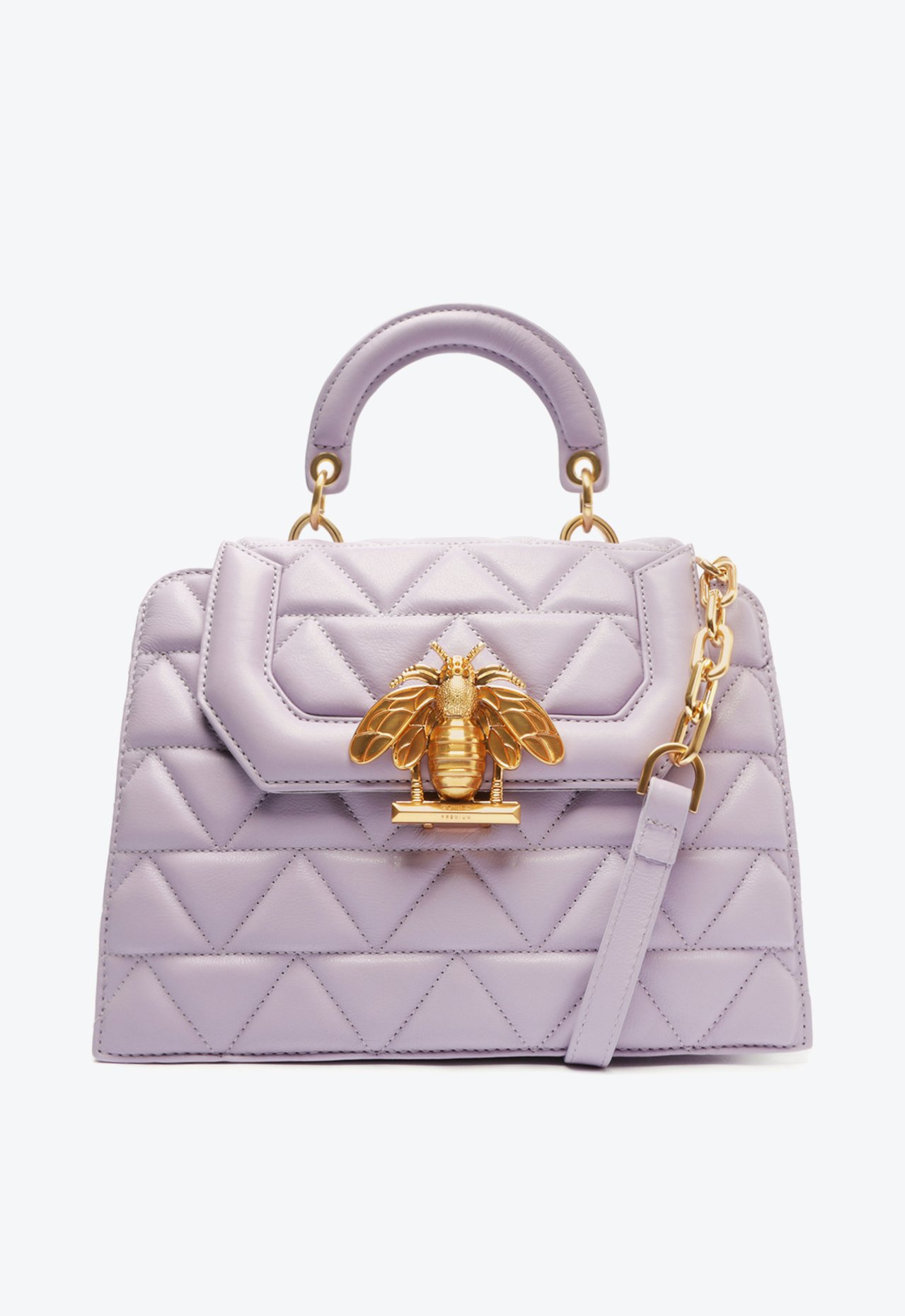 グッズBB Bolsa Tiracolo Believe Grande Matelassê Couro Lilás | Schutz