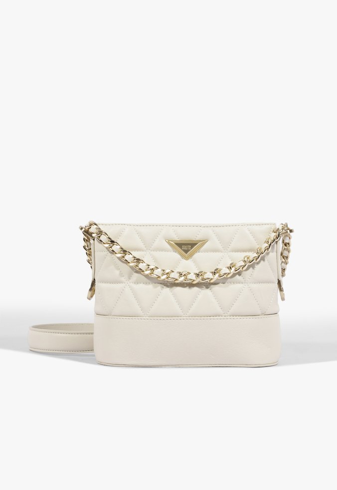 Bolsa Tiracolo Mini Hobo 944 Couro Branca