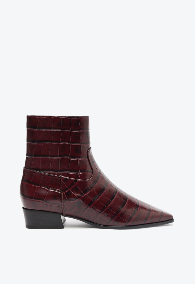 Bota Helena Couro Marrom