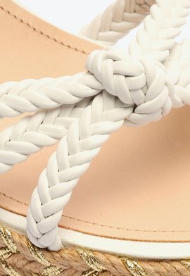Sandalia anabela branca schutz clearance