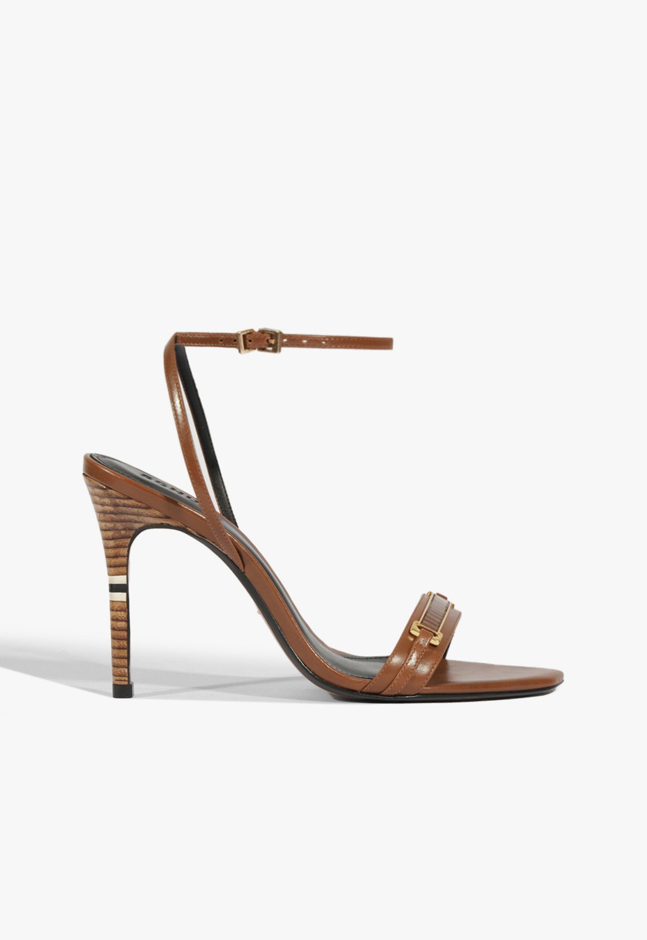 Sandália City Chic Couro Marrom | Schutz