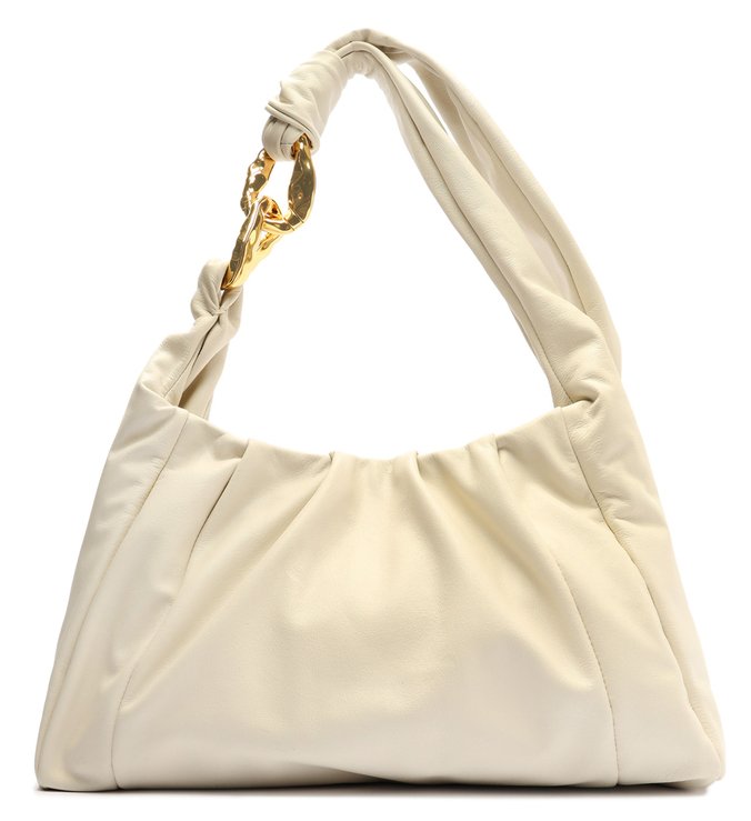 Bolsa Hobo Grande Sunny Couro Branca
