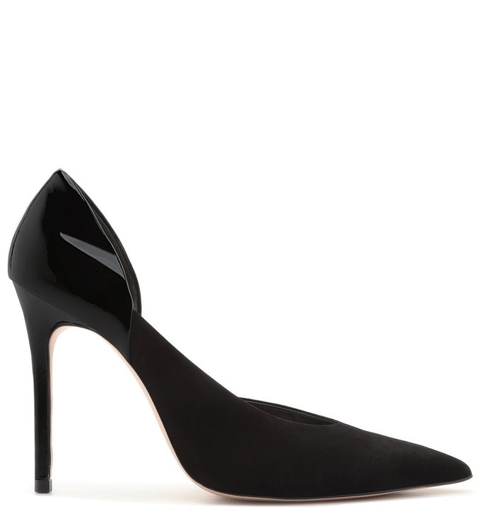 Scarpin nobuck shop preto schutz