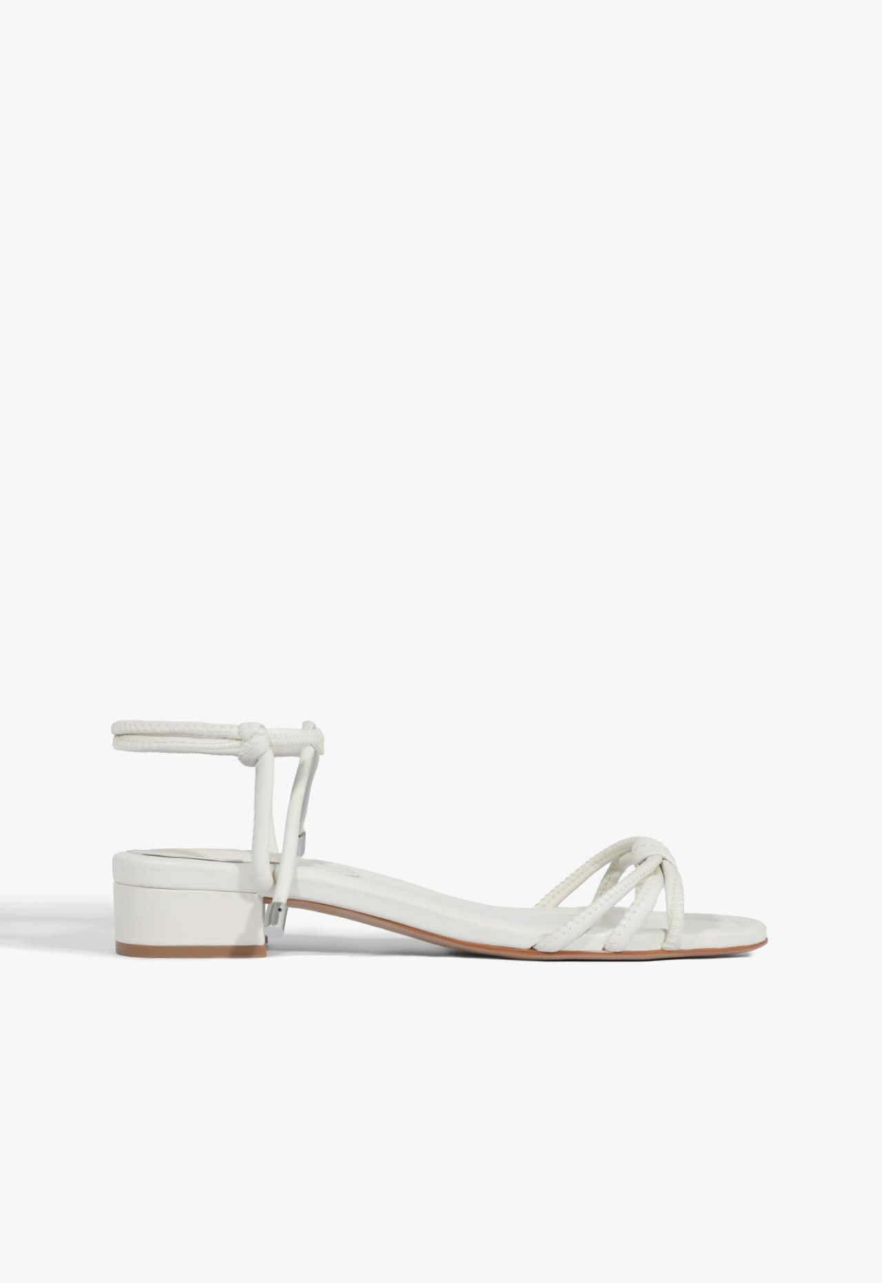Sandália Kate Low Salto Bloco Amarração Off White | Schutz
