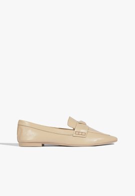 Mocassim Couro Bege