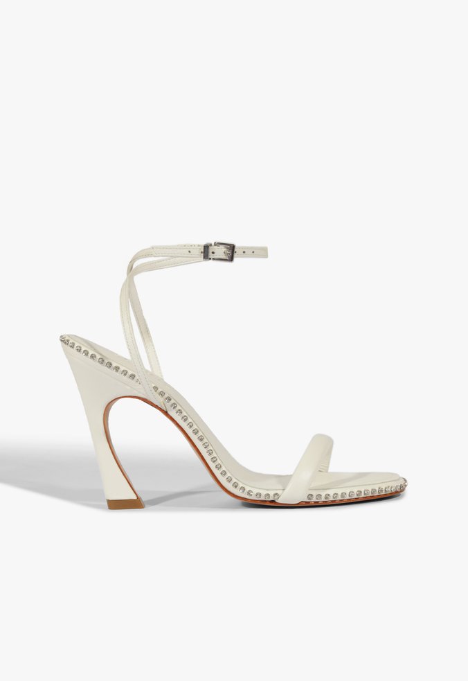 Sandália Lexi Sandal Glam Couro Branca