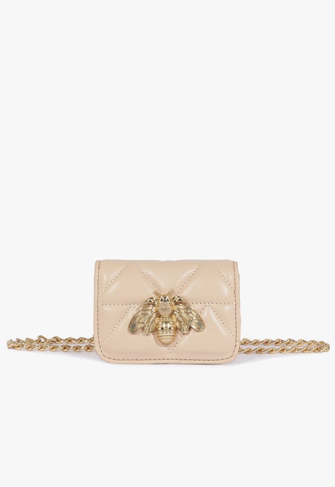 Mini Bag Believe Matelassê Couro Bege