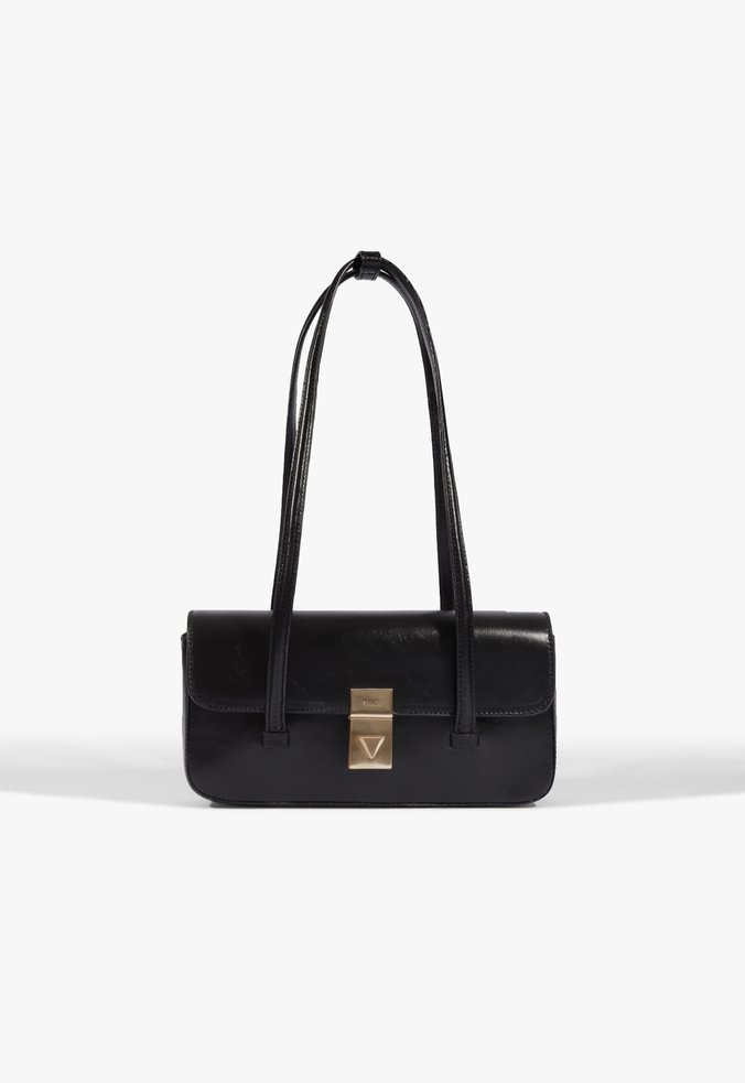 Bolsa Tiracolo Liz Pequena Couro Preta