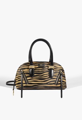 Bolsa Bowling Moon Média Couro Animal Print