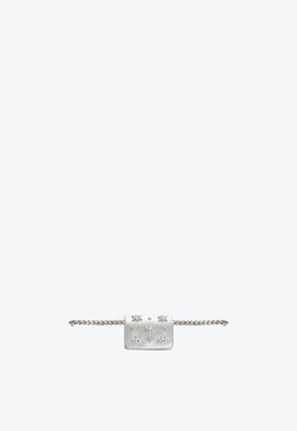 Mini Bolsa Tiracolo Couro Prateada