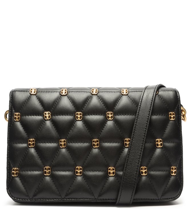 Bolsa Tiracolo Média Aria Matelassê Preta