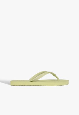 Chinelo Brilho Schutz Cinza