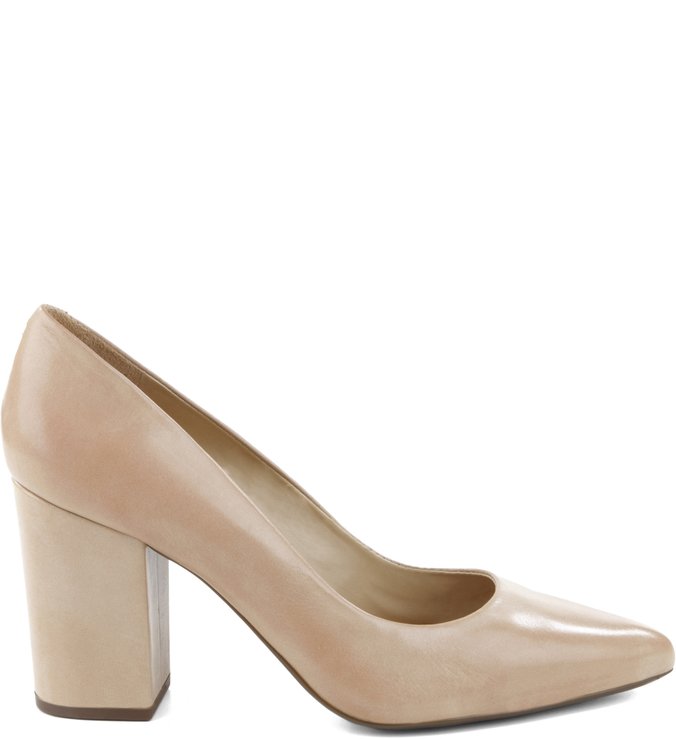 Scarpin Block Heel Light Wood Scarpin Block Heel Light Wood